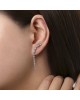 Gabriel & Co. Lusso Collection Diamond Linear Dangle Earrings
